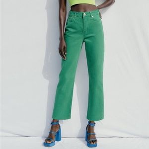 Zara green jeans